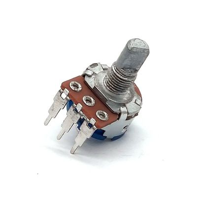 جودة  150V AC 500k Potentiometer With Switch 15mm 3 Position Mixer Console مصنع