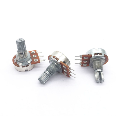 WH148 سلسلة الروتاري Potentiomer طويل العمر للتحكم في حجم الجهد مقياس الجهد من غشاء الكربون للصوت