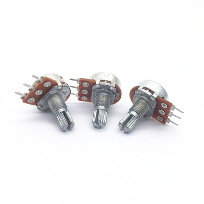 WH148 سلسلة الروتاري Potentiomer طويل العمر للتحكم في حجم الجهد مقياس الجهد من غشاء الكربون للصوت