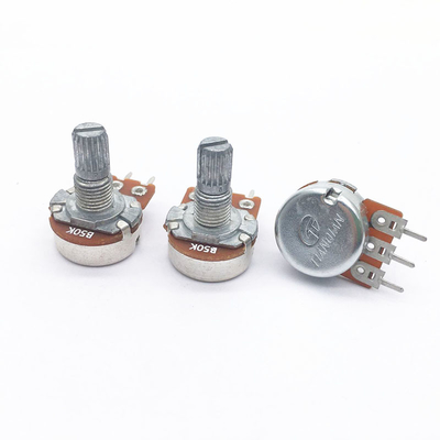 WH148 سلسلة الروتاري Potentiomer طويل العمر للتحكم في حجم الجهد مقياس الجهد من غشاء الكربون للصوت