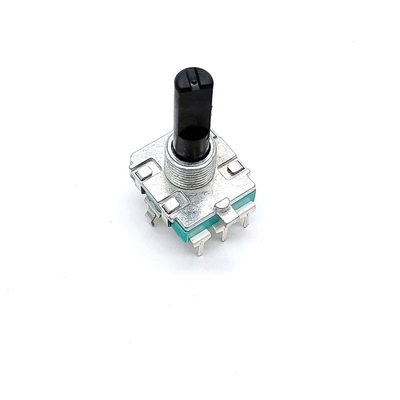 جهاز تشفير دوار مزدوج 16 مم EC16 360 درجة مع مفتاح LED