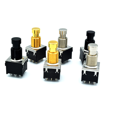 الشركة المصنعة لـ Soft Click 3PDT Guitar Effect Pedal Foot Switch 9 Pin Effect Foot Switch Push Button Switch