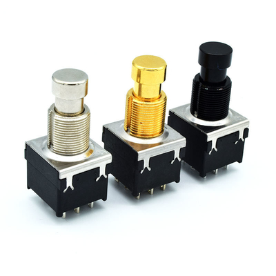 الشركة المصنعة لـ Soft Click 3PDT Guitar Effect Pedal Foot Switch 9 Pin Effect Foot Switch Push Button Switch
