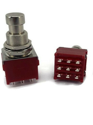 الشركة المصنعة لـ Soft Click 3PDT Guitar Effect Pedal Foot Switch 9 Pin Effect Foot Switch Push Button Switch