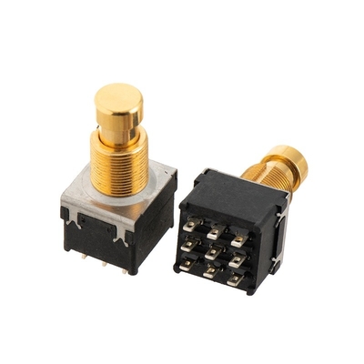 3PDT قيثارة القدم التبديل 17 مللي متر Footswitch 9 Pin Wire Terminal