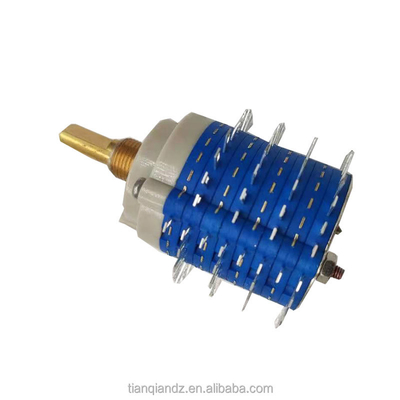 Band Switch-SR38 2 القطب 6 مواضع مفتاح دوار لمحول التردد ، باب أوتوماتيكي