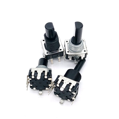 ISO EC12 الروتاري المقبض 5mA مشفر دوار مزدوج المركز مع زر ضغط
