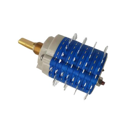 مفتاح دوار Sp24t 2 عمود 12 موضع 0.5A متعدد الأقطاب DC 30V